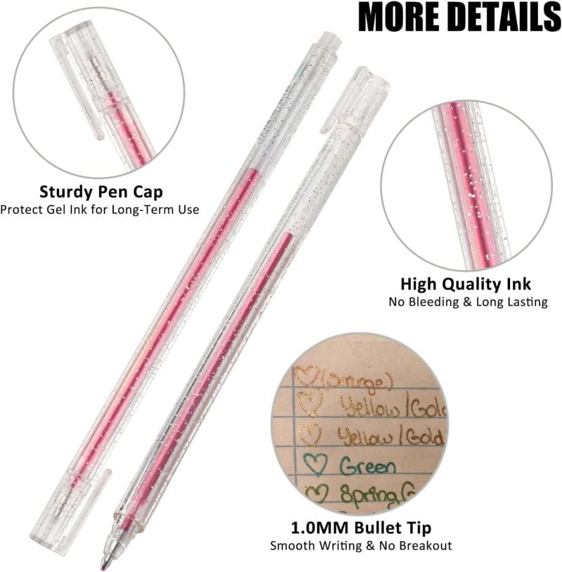 Glitter Gel Pens for Lettering and Crafts - product view 6