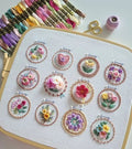 12-Design Floral Embroidery Starter Kit - product view 1