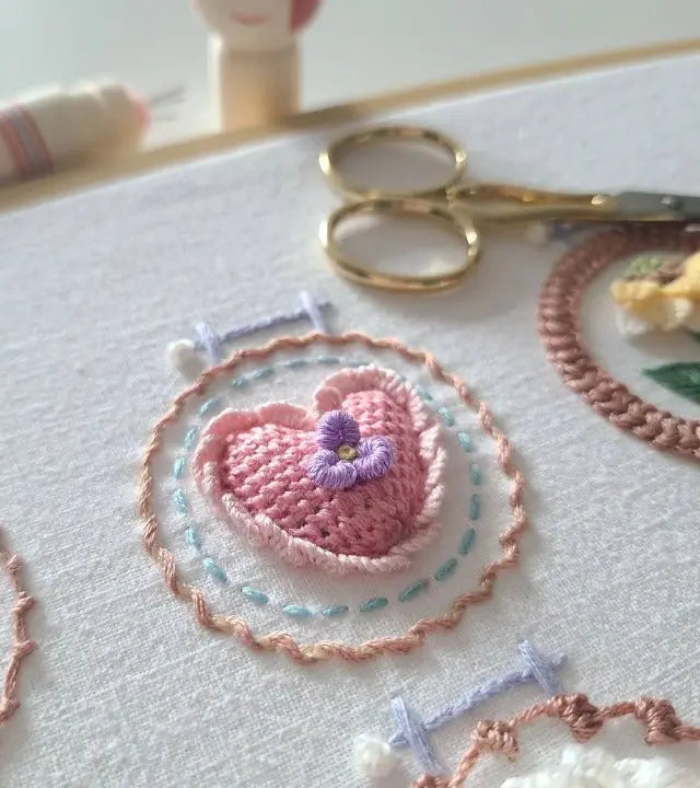 12-Design Floral Embroidery Starter Kit - product view 6