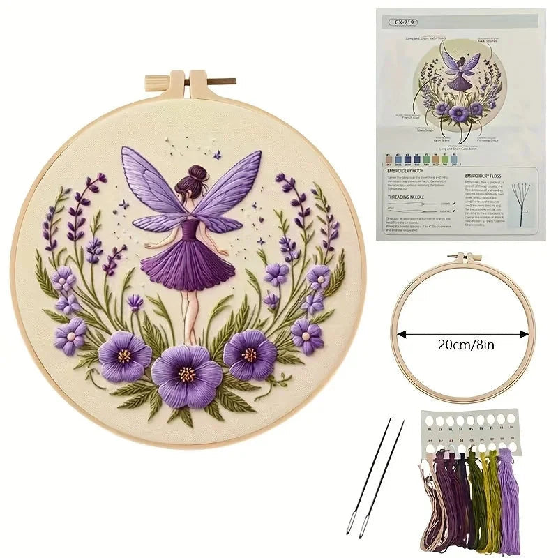 Fairy Girl Hand Embroidery Starter Kit - product view 2