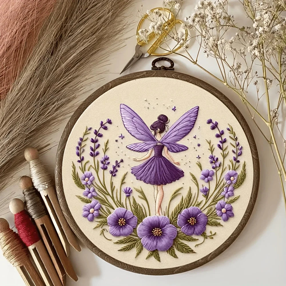 Fairy Girl Hand Embroidery Starter Kit - product view 6