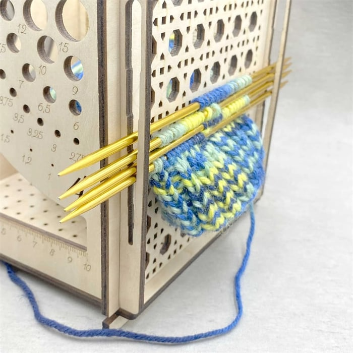 Wooden Yarn Guide and Craft Tool Organizer - product view 5