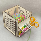 Wooden Yarn Guide and Craft Tool Organizer - product view 3