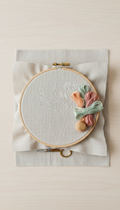 DIY Embroidery Hoop Kit with Illustrated Guide