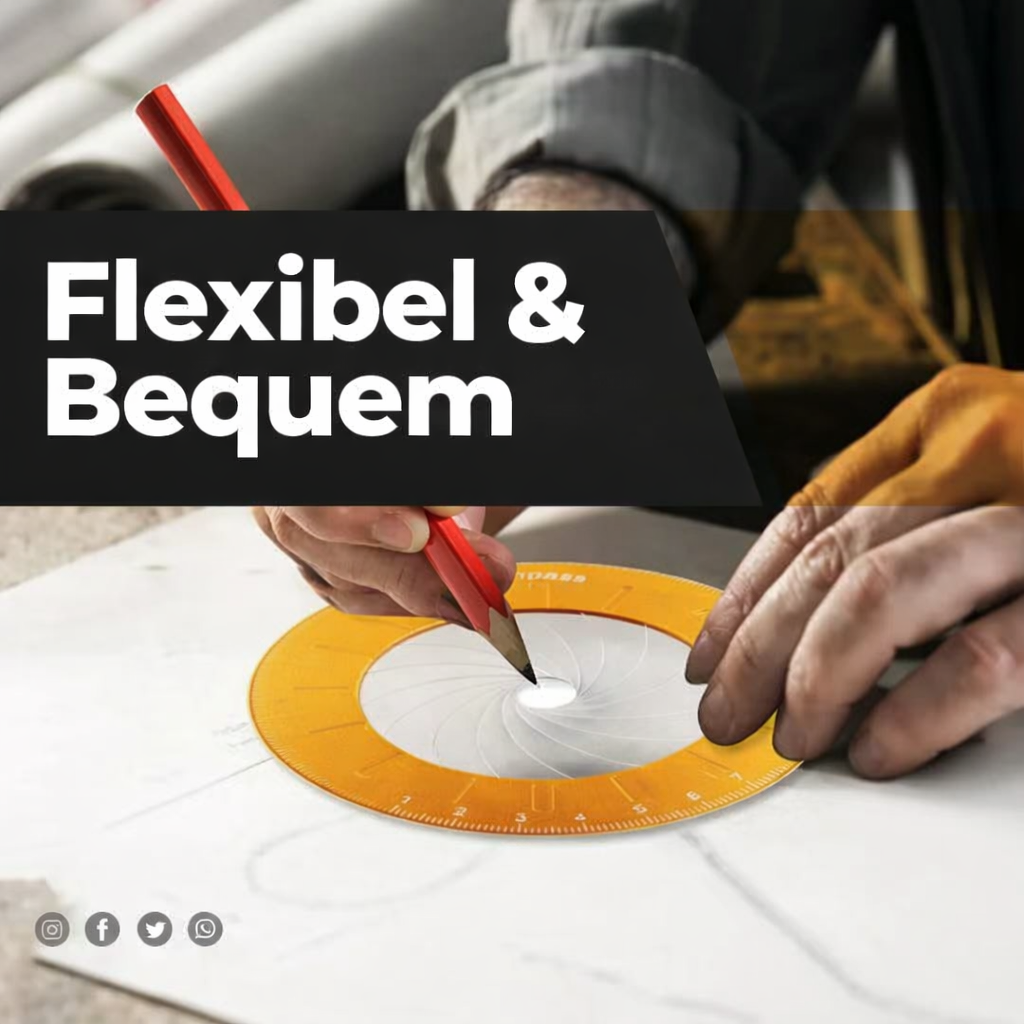 Adjustable Metal Circle Drawing Ruler - product view 4