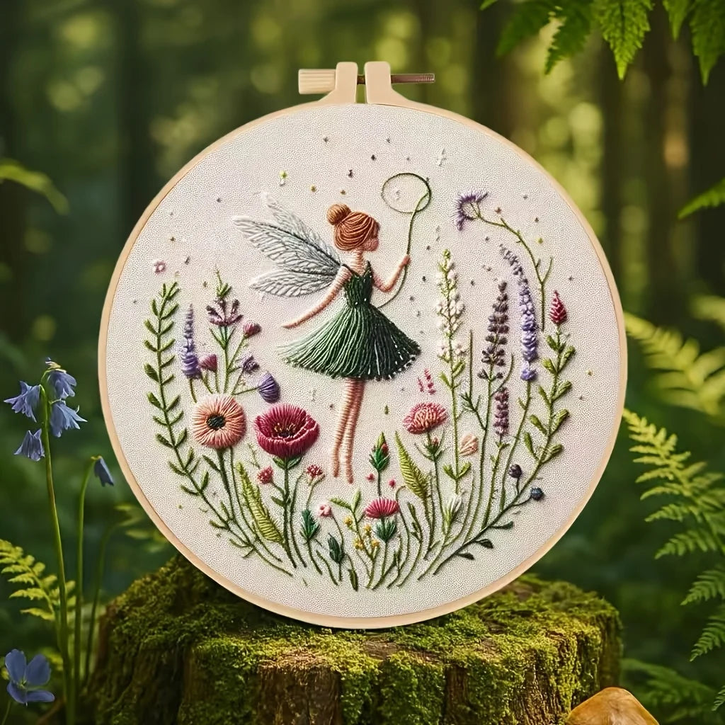 Fairy Girl Hand Embroidery Starter Kit - product view 4