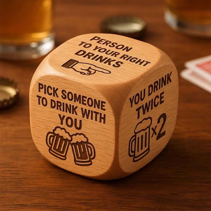 Engraved Wooden Decision Dice - product view 12