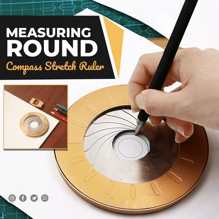 Adjustable Metal Circle Drawing Ruler - product view 8