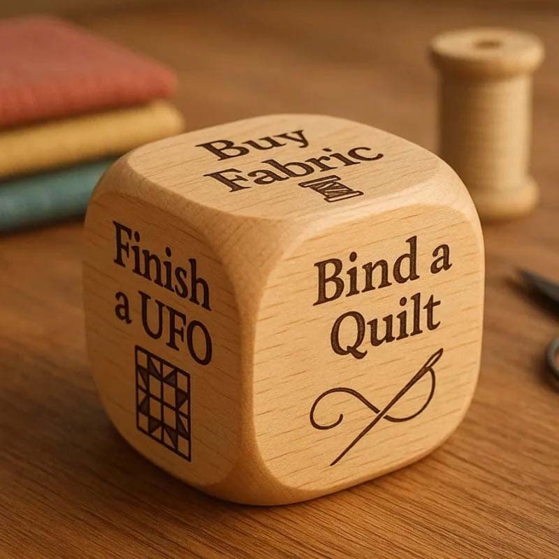 Engraved Wooden Decision Dice - product view 1