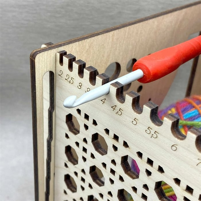 Wooden Yarn Guide and Craft Tool Organizer - product view 11
