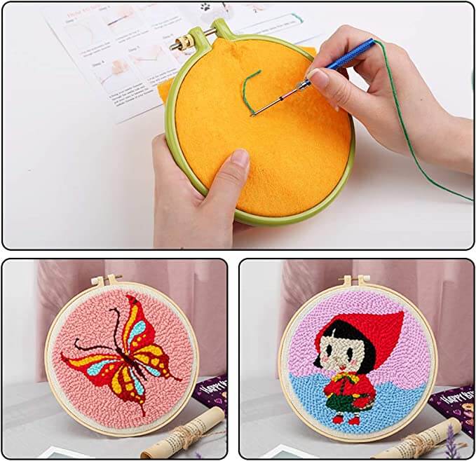 Wooden-Handle Interchangeable Embroidery Needle Kit - product view 2